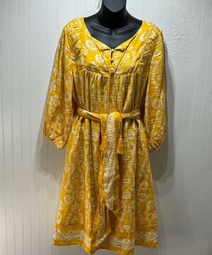 STUDIO PARK Yellow Floral Dress